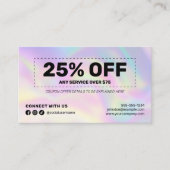 モダンHaustylist Hographic Reward 割引カード (正面)