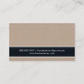 モダンhelloスシンプルクリプトトレンディー型kraft 名刺 (裏面)