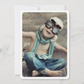 モダンHello New Year Holiday Twoフォトカード シーズンカード (裏面)