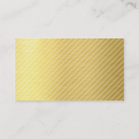 モダンHELLO SCRIPTハンドドローはっきりしたド先端金ゴールドフォイル 名刺 (裏面)