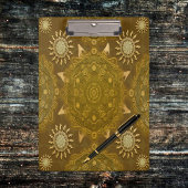モダンhexa golden ursidae mandala art clipboard クリップボード