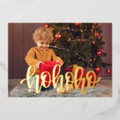 モダンHO HO写真 箔シーズンカード (正面)