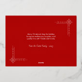 モダンHO HO写真 箔シーズンカード (裏面)