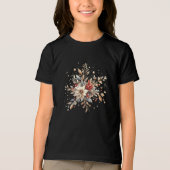 モダンHoliday Flowers Tシャツ (正面)