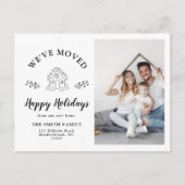 モダンHoliday Gingerbread Houseフォトムービング 案内ポストカード (正面)