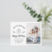 モダンHoliday Gingerbread Houseフォトムービング 案内ポストカード (スタンド正面)