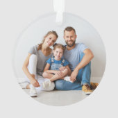 モダンHoliday Minimalistメリー Everything Photo オーナメント (裏面)