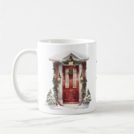 モダンHoliday Wishes Business Add Logo コーヒーマグカップ