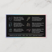 モダンHolographic Hair Extensions After  名刺 (裏面)