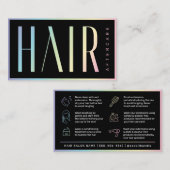 モダンHolographic Hair Extensions After  名刺 (正面/裏面)