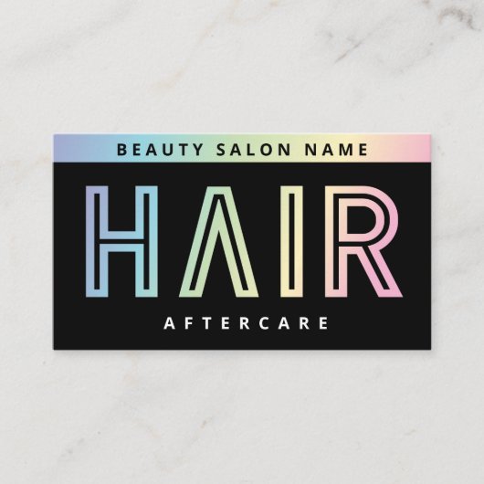 モダンHolographic Hair Extensions After  Card 名刺 (正面)