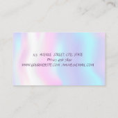 モダンHolographic Instagramロゴの追加 名刺 (裏面)