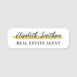 モダンIDミニマルバパーソナライズされたッテンプレート 名札