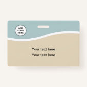 モダンIDロゴテンプレート バッジ (正面)