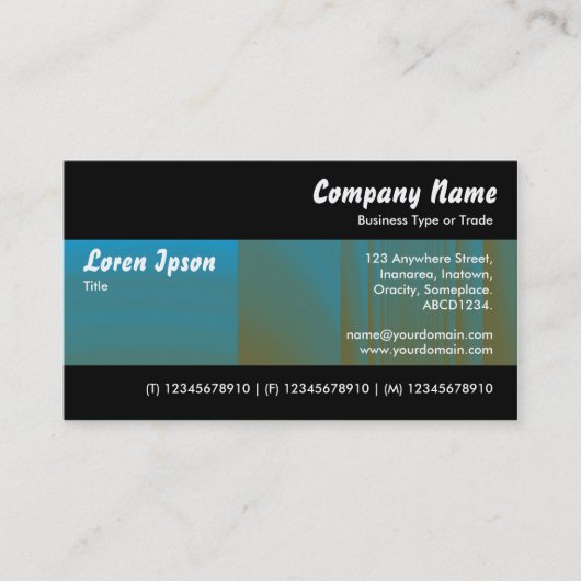 モダンII – カラーテックス 名刺 (正面)