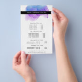 モダンIndigo Water Color Pricing & Services チラシ (ハンドル)