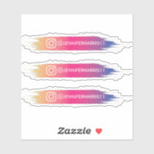 モダンInstagramカスタムステッカー シール (シート)