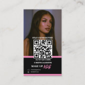 モダンInstagramメイクアップアーティスト美しいアーティストヘア コーリングカード (正面)