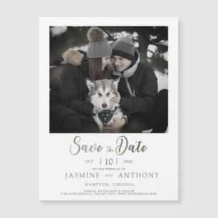 モダンInstant Photo Pet日付を保存結婚する