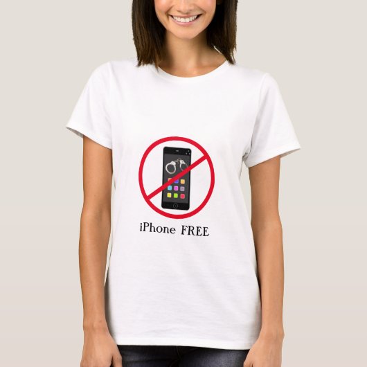 モダンiPhone無料メッセージ Tシャツ (正面)