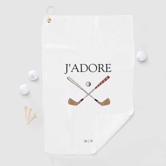 モダンJ'adore I Love Golf ゴルフタオル (インサイチュ)