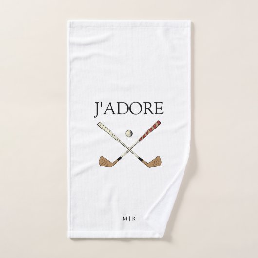 モダンJ'adore I Love Golf ハンドタオル (ハンドタオル)