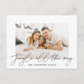 モダンJingle All Way黒台本写真 シーズンポストカード (正面)