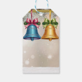 モダンJingle Bellsクリスマス飾りベビーシャワー ギフトタグ (裏面)