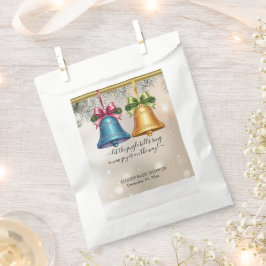 モダンJingle Bellsクリスマス飾りベビーシャワー フェイバーバッグ