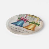 モダンJingle Bellsクリスマス飾りベビーシャワー ペーパープレート (アングル)