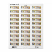 モダンJingle Bellsクリスマス飾りベビーシャワー ラベル (フルシート)