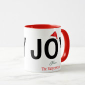 モダンJOYはっきりしたシンプルエレガントクリスマス マグカップ (正面右)