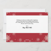 モダンJOY Christmas Family Photo シーズンカード (裏面)