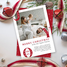 モダンJOY Christmas Family Photo シーズンカード