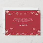 モダンJOY Christmas Family Photo シーズンカード (裏面)