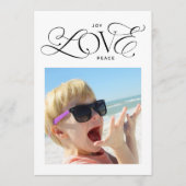 モダンjoy LOVE peace script 2 photo HAPPIEST シーズンカード (正面)