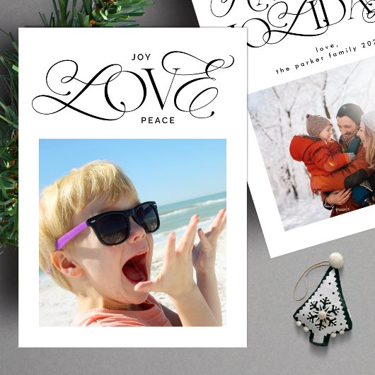 モダンjoy LOVE peace script 2 photo HAPPIEST シーズンカード