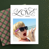 モダンjoy LOVE peace script 2 photo HAPPIEST シーズンカード