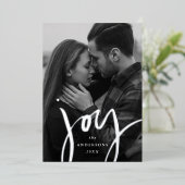 モダンJoy NavyとSilver Photo 箔シーズンカード (立ち正面)