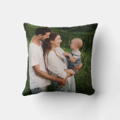 モダンJoy Red Berry Botanical Christmas写真 クッション (裏面)