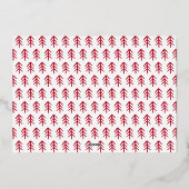 モダンJoy Script赤い写真 箔シーズンカード (裏面)