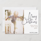 モダンJoyful Christmas Card シーズンカード (正面)