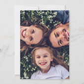 モダンJoyful Christmas Red Two Photo シーズンカード (裏面)