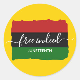 モダンJUNETEENTH Free Indeed ラウンドシール
