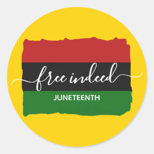 モダンJUNETEENTH Free Indeed ラウンドシール