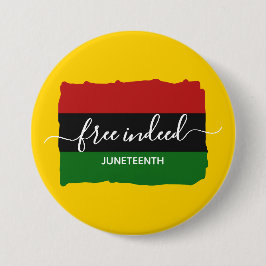モダンJUNETEENTH Free Indeed 缶バッジ