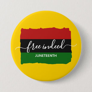 モダンJUNETEENTH Free Indeed 缶バッジ