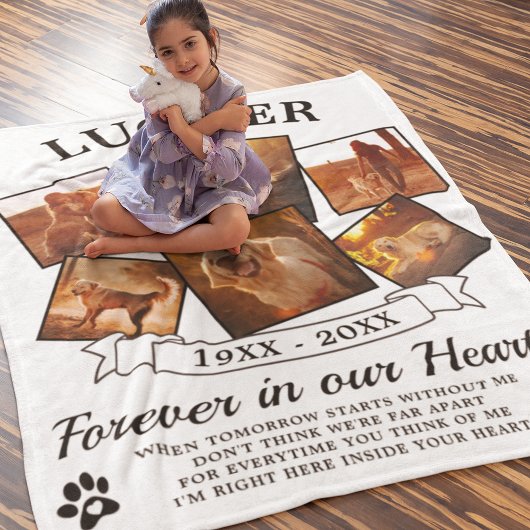 モダンKeepsake Dogの写真 フリースブランケット