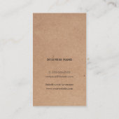 モダンKraft (印クール刷)ブラック・コンサルタはっきりしたント 名刺 (裏面)