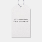モダンLand Surveyor Business Thank You ギフトタグ (裏面)